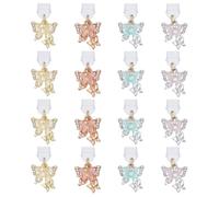 CRAFTYMELODY 16 Pezzi 4 Stile Farfalla Spina Della Polvere Charm Tipo C Plastica Cellulare Connettore Antipolvere Con Lega Farfalla Pendente di Ricarica Protezione