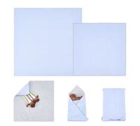 CRAFTYMELODY Borsa magica autoadesiva per il trucco, in velluto, portatile, protettiva, per lenti della fotocamera, confezione da 2 pezzi, 2 dimensioni, colore: azzurro cielo chiaro, organizer da