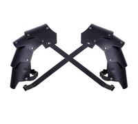 CRAFTYMELODY Spallacci medievali in ecopelle nera vintage mercenario spalline in pelle imitazione vichinga doppia spalla costume rinascimentale