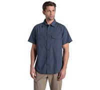 Craghoppers Camicia da uomo Kiwi II Maniche corte Anti-insetti Protezione UV Blu XXL