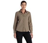Craghoppers Expert Womens Kiwi Long Sleeved Shirt, Camicia Button-Down Donna, Pebble, 10