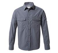Craghoppers Craghopper Men's Kiwi Long Sleeved Shirt, Maglietta da Escursionismo Uomo, Ombre Blue,