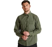 Craghoppers Expert Kiwi Long Sleeved Shirt, Camicia Button-Down Uomo, Dk Cedar Grn, M