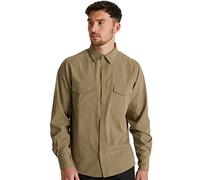 Craghoppers Expert Kiwi Long Sleeved Shirt, Camicia Button-Down Uomo, Pebble, S