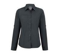 Craghoppers Expert Womens Kiwi Long Sleeved Shirt Camicia Button-Down, Carbon Grey, 8 Donna