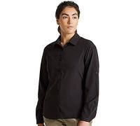 Craghoppers Expert Womens Kiwi Long Sleeved Shirt, Camicia Button-Down Donna, Black, 18