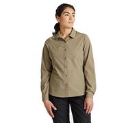 Craghoppers Expert Womens Kiwi Long Sleeved Shirt, Camicia Button-Down Donna, Pebble, 10