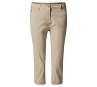 Craghoppers Kiwi PRO Crop, Pantaloncini da Escursionismo Donna, Desert Sand, 10L