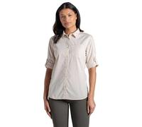 Craghoppers LS Shirt Kiwi III-Camicia da Trekking a Maniche Lunghe da Donna, Pietra, 46