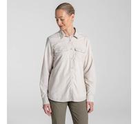 Craghoppers NosiLife Loukkos - Camicia da Donna a Maniche Lunghe, Anti-Insetti, per Viaggi ed Escursioni