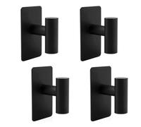 Cragmut 4 Pezzi Ganci Adesivi Bagno in Acciaio Inox Ganci Adesivi Asciugamani Set di Ganci Quadri Appendiabiti da Parete Autoadesivo per Cucina e Bagno