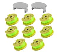 Cragmut Bobina di ricambio per decespugliatore Ryo-bi One Plus+ AC80RL3, bobina da 0,2 cm compatibile con decespugliatori Ryo-bi 18 V 24 V 40 V senza fili, include 8 bobine e 2 coperture
