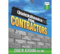 Craig M Kershaw QuickBooks for Contractors (Tascabile)
