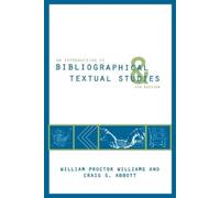 Craig S. Abbott William Pr An Introduction to Bibliographical and T (Tascabile)