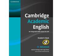 Martin Hewings Craig Cambridge Academic English C1 Advanced Student (Tascabile)