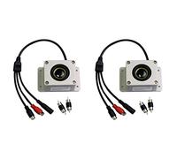 CRAKES 2 x microfono altoparlante per telecamera di sicurezza esterna impermeabile