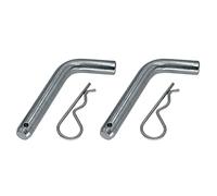 CRAKES 2 x Perno e Clip Di Gancio Traino Gancio Traino 5/8 Pollici di Diametro per Supporto a Palla Di Intoppo Ricevitore da 2 Pollici di Diametro