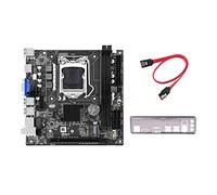CRAKES Scheda madre PC H61S (H61) LGA1155 + SATA + Kit Deflettore Supporta 2 slot RAM DDR3 NVME M.2 Port + porte WiFi USB2.0 SATA2.0