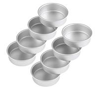 CRAKES Torta piccola da 10 cm, 8, teglie rotonde da forno per mini pizza torta, quiche e