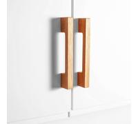 Craman 1 maniglia classica per porta Ikea "R2" | maniglie da cucina, maniglie per mobili, maniglie per armadi e pomelli in legno massello | rovere naturale | Made in Germany