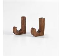 Craman Gancio portasciugamani autoadesivo in legno, piastrelle in ceramica, quercia, gancio da cucina, moderno, decorazione per la casa, regalo di HSA Germania