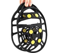 Crampi anti -slittamento Overshoe | Guida a piedi in gomma petrolifere di ghiaccio ofoppa con forti punte di presa per una trazione esterna avanzata | Piciere di neve anti -slip protettive per uomini