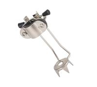 Crampon per Bastone da Trekking, 5 Punte in Acciaio | Lega di Alluminio, Smontaggio Rapido, Antiscivolo, per Bastoni da Cammino e Stampelle, Argento