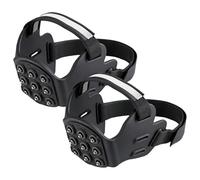 Crampons Scarpe - 1 paio di ramponi con strisce riflettenti - antiscivolo per stivali invernali e ramponi da ghiaccio | per passeggiate invernali corsa avventura