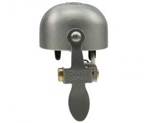 Crane Bell Co. e-Ne Campanello Argento Opaco, Ø BAR: 22.2mm fino A 31.8mm, Retro
