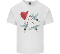 Crane Cuore Anti Valentines Giorno Singolo Divertente T-Shirt Ragazzi Ragazze