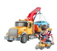Crane di ingegneria sensoriale, gru di salvataggio con effetti solidi e luminosi, veicolo da corsa per bambini, gioco di giochi interattivi, regalo di compleanno per una piccola passione
