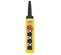 Crane Hoist Control Pendant Switch, Emergency Stop Switch | Resistente plastica ABS, controller impermeabile, funzionamento con una sola mano, pulsanti di controllo multipli