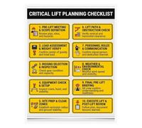 Crane Operations Poster Critical Lift Planning for Safety