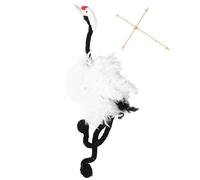 Crane Puppet, Puppet, Soft Handcrafted Pull Strings Puppet, Wooden Stuffed Plush Doll, Interactive Educational Craft Toy for Creative Play Learning, 17,72 x 19,29 pollici