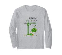 Crane Pushin' My Luck Carino St. Patrick's Day Shenanigans Maglia a Manica
