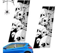 Cranio adesivo per pilastro centrale dell'automobile cranio adesivo per pilastro centrale auto - Adesivi teschio per porta laterale auto | Adesivi per porta laterale auto con calave