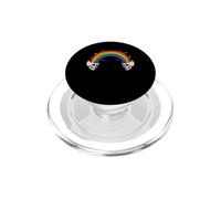 Cranio Arcobaleno LGBTQ Gay Pride Queer Ally Supporto Morbido Grunge PopSockets PopGrip per MagSafe