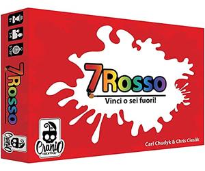 Cranio Creations - 7 Rosso - Vinci O Sei Fuori! | Gioco da Tavolo per Famiglie - Età 8+ - Da 2 a 4 Giocatori - Edizione in Lingua Italiana