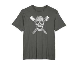 Cranio e chitarre - progettazione grafica Maglietta
