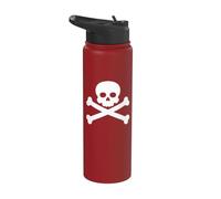 Cranio e ossa incrociate Pirate Skull e Crossbones Stainless Steel Insulated Water Bottle
