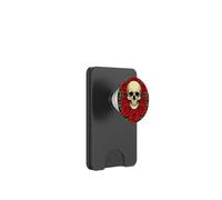 Cranio e rose gotici artistici in stile Art Nouveau PopSockets PopWallet per MagSafe