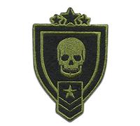 Cranio L'esercito militare Badges - Toppe termoadesive Patch Toppa ricamate, misura: 5 x 7,1 cm