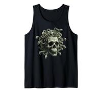 Cranio Medusa Mitologia Greca Gorgone Serpente Capelli Cranio Gotico Canotta