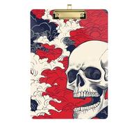 Cranio ruggente Nuvola Giapponese Appunti Singolo Plastica per Clip Board Insegnante Dimensioni 9 x 12.5 Tabla para escribir