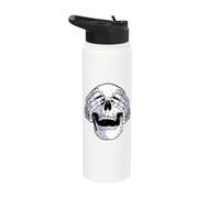 Cranio scheletro che copre gli occhi non vedono il cr Stainless Steel Insulated Water Bottle