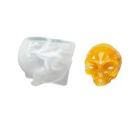 Cranio Silicone per resina epossidica Casting gioielli pendenti Decor Silicone Cranio per artigianato