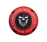 Cranio Start Stop Pulsante Copertura Universale in Metallo Auto Motore Start Stop Pulsante Copertura Interruttore di Accensione Auto AntiGraffio Copertura di Protezione Push to Start Pulsante