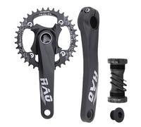 Crank Bicicletta - Bandeo Catena Integrata, Braccio Cavo, 170 Mm | Sprocket Supporto In Lega Di Alluminio Lega Di Sostegno Ingranaggio Pedale Di Indagine Durevole, Albero Manovella L