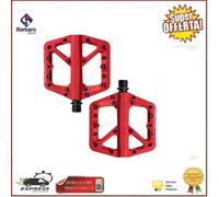 Crank Brothers Stamp 1 Small Pedali Flat Bici Mtb Freerider Enduro Red Acciaio