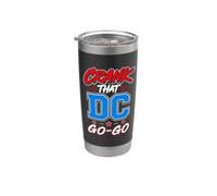 Crank That DC Go-Go, Grafica musicale del distretto di Washington Bicchiere termico in acciaio inox doppia parete